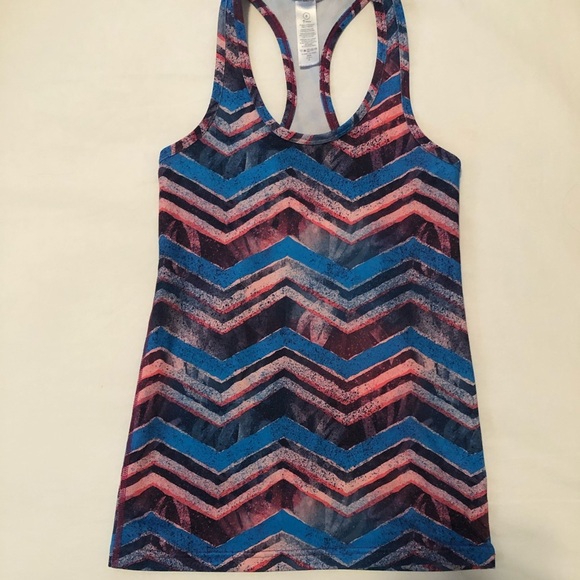 Ivivva Striped Racerback Tank (pink, blue, purple) - Picture 1 of 3